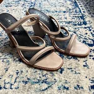 Sol Sana beige three strap heeled sandals - Size 41